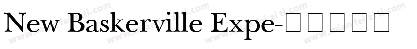 New Baskerville Expe字体转换